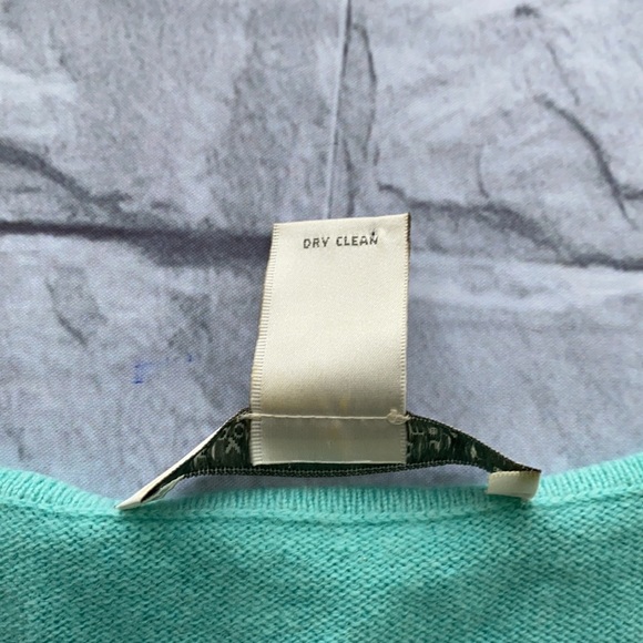 Grayson & Dunn 100% cashmere argyle v-neck sweater SZ Large - Picture 6 of 8